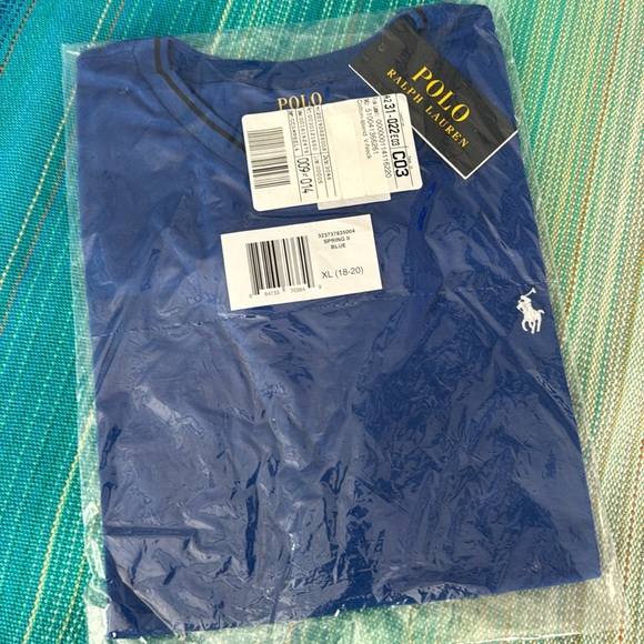 Boys Polo Ralph Lauren V-neck T-shirt - Picture 1 of 2